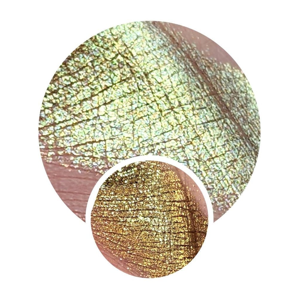 Image of Multichrome Angel Blade chameleon pressed pan shimmer yellow gold green