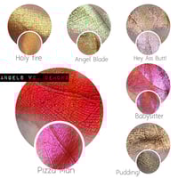 Image 2 of Multichrome Holy Fire chameleon pressed pan shimmer gold yellow orange vegan
