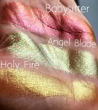 Image 5 of Multichrome Angel Blade chameleon pressed pan shimmer yellow gold green