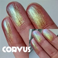 Image 4 of MULTICHROME Corvus chameleon pressed pan shimmery teal purple gold lime green