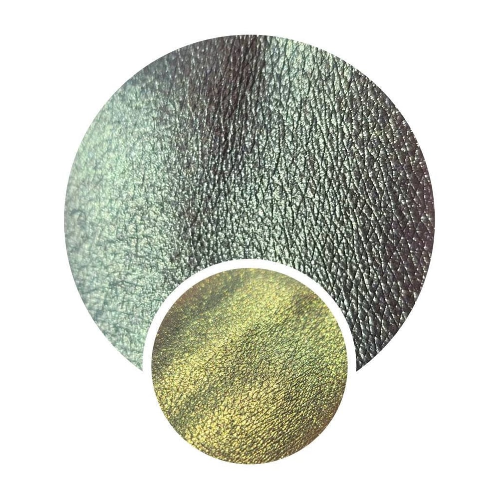 Image of Multi chrome 26mm Sunspots chameleon pressed pan olive gold