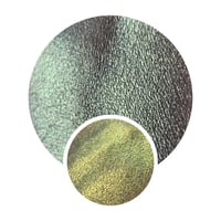 Image 1 of Multi chrome 26mm Sunspots chameleon pressed pan olive gold