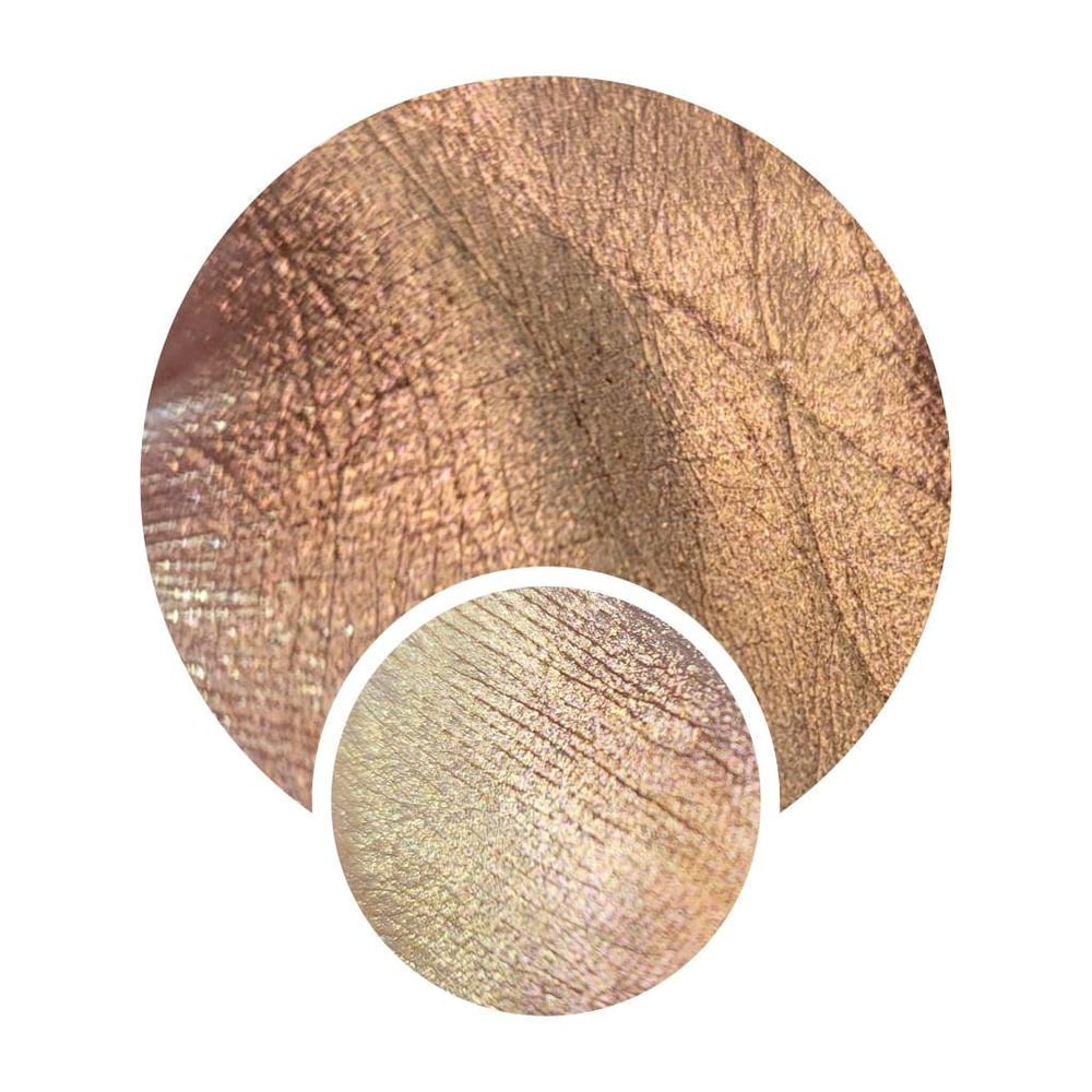 Image of Multichrome 26mm Deneb chameleon pressed pan peach pink yellow gold color shift