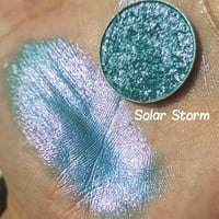 Image 3 of Multichrome 26mm Solar Storm chameleon pressed pan sea blue pink gold green color shift