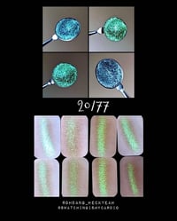 Image 3 of 2077 Multichrome chameleon pressed pan neon lime golden green