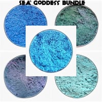 Image 1 of MULTICHROME bundle set of 5 chameleon Sea Goddess blue seagreen turquoise