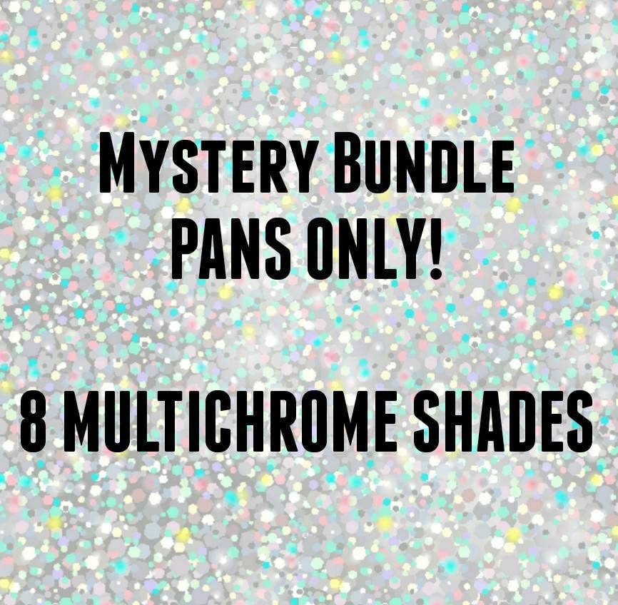 Image of MYSTERY Multichrome Bundle deal 8 chameleon pressed pans Bundle Set shimmer