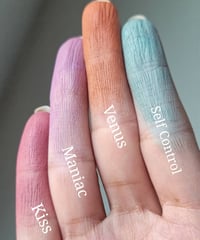 Image 3 of Kiss Matte eyeshadow soft red mauve pink color 26mm