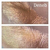 Image 5 of Multichrome 26mm Deneb chameleon pressed pan peach pink yellow gold color shift