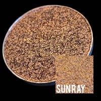 Image 3 of Multichrome Sun Ray chameleon pressed pan shimmer Beige Sherbet Pink orange Gold