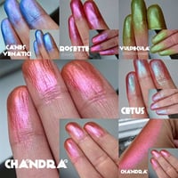 Image 3 of PICK YOUR OWN 12 Multichrome chameleon 26mm pressed pans Bundle sparkle shimmer