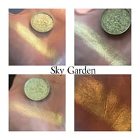 Image 5 of Multichrome Sky Garden chameleon pressed pan shimmer Silver Lime Yellow Gold