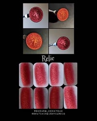 Image 4 of Relic Multichrome chameleon pressed pan rust bronze red shimmer pressed pan 26mm