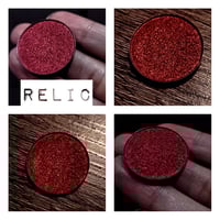 Image 5 of Relic Multichrome chameleon pressed pan rust bronze red shimmer pressed pan 26mm