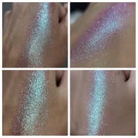 Image 5 of Night City Multichrome chameleon pressed pan plum purple Brown blue teal with icy minty