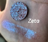 Image 3 of ZETA Multichrome chameleon pressed pan maroonish pink to icy blue teal