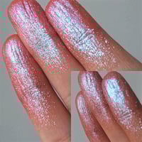 Image 5 of ZETA Multichrome chameleon pressed pan maroonish pink to icy blue teal