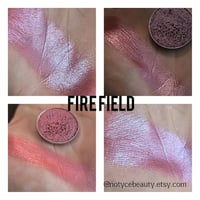 Image 4 of Multichrome Fire Field chameleon pressed pan shimmer Plum Silver Blue Pink Red Orange