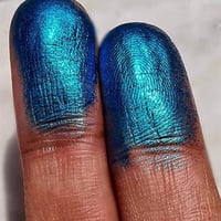 Image 5 of Multichrome Cepheus chameleon pressed pan shimmery metallic blue to turquoise