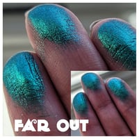 Image 3 of Far Out Multichrome chameleon pressed mermaid green darkened teal