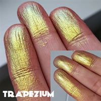 Image 4 of NEBULA Collection TRAPEZIUM Multichrome chameleon pressed pan royal Golden lime yellow