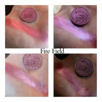 Image 5 of Multichrome Fire Field chameleon pressed pan shimmer Plum Silver Blue Pink Red Orange
