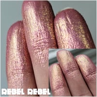 Image 2 of Rebel Rebel Multichrome chameleon pressed dusty rose pink yellow gold shimmer