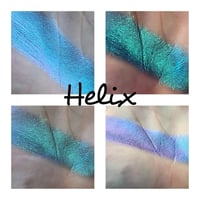 Image 4 of HELIX multichrome color shift 26mm pressed pan vegan eyeshadow