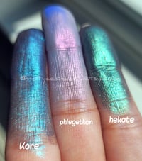 Image 5 of PHLEGETHON lavender violet blue Shimmer color shift pan shimmery sparkle metallic 26mm