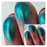 Image 5 of Far Out Multichrome chameleon pressed mermaid green darkened teal