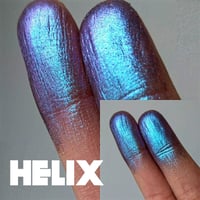 Image 5 of HELIX multichrome color shift 26mm pressed pan vegan eyeshadow