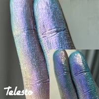 Image 3 of Magic Multichrome chameleon moonshifter Telesto mineral color shifting iridescent loose