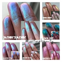 Image 5 of Rebel Rebel Multichrome chameleon pressed dusty rose pink yellow gold shimmer