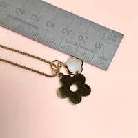 Image 5 of Gold Daisy and Shell Flower Necklace
