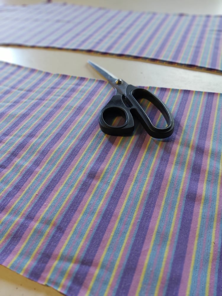 Image of Purple/blue stripe KAT Pants