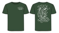  Flying Eyeball Tshirt in Olive Green