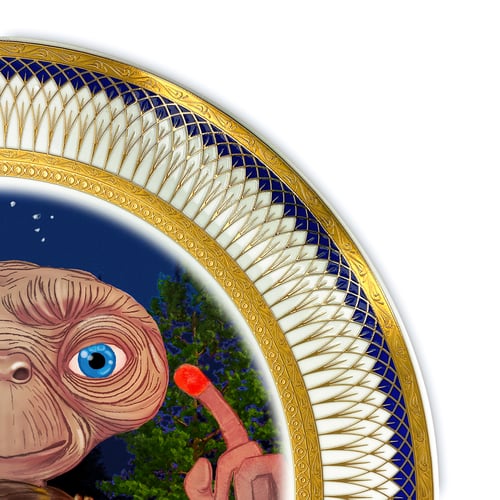 Image of Phone home - Large Fine China Plate - #0774