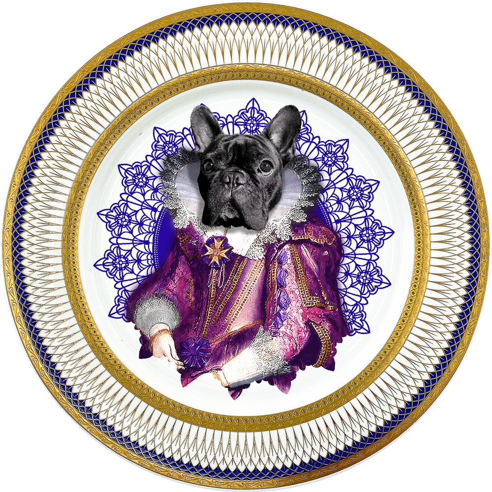 Image of Lady Blondie - Large Fine China Plate - #0774