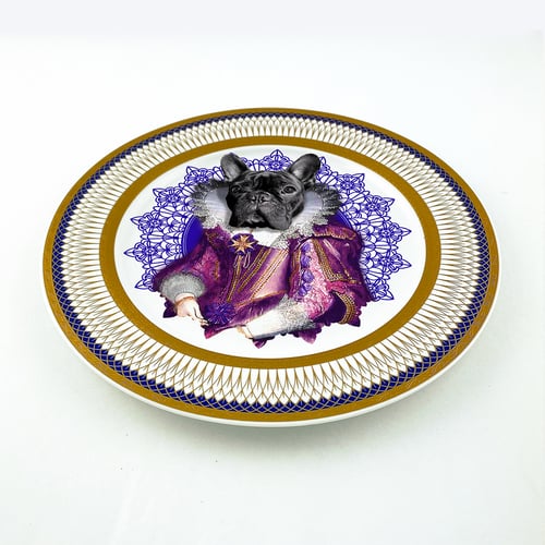 Image of Lady Blondie - Large Fine China Plate - #0774