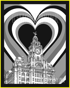Eurovision 2023 Liverpool - Souvenir Art Poster - Merchandise - markmyink
