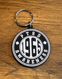 1965 PTSD Awareness Logo Keyring