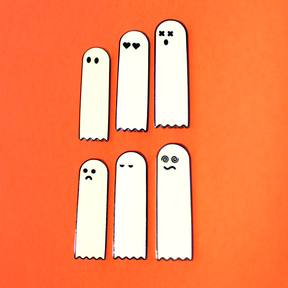 Glowing Ghosts Enamel Pins