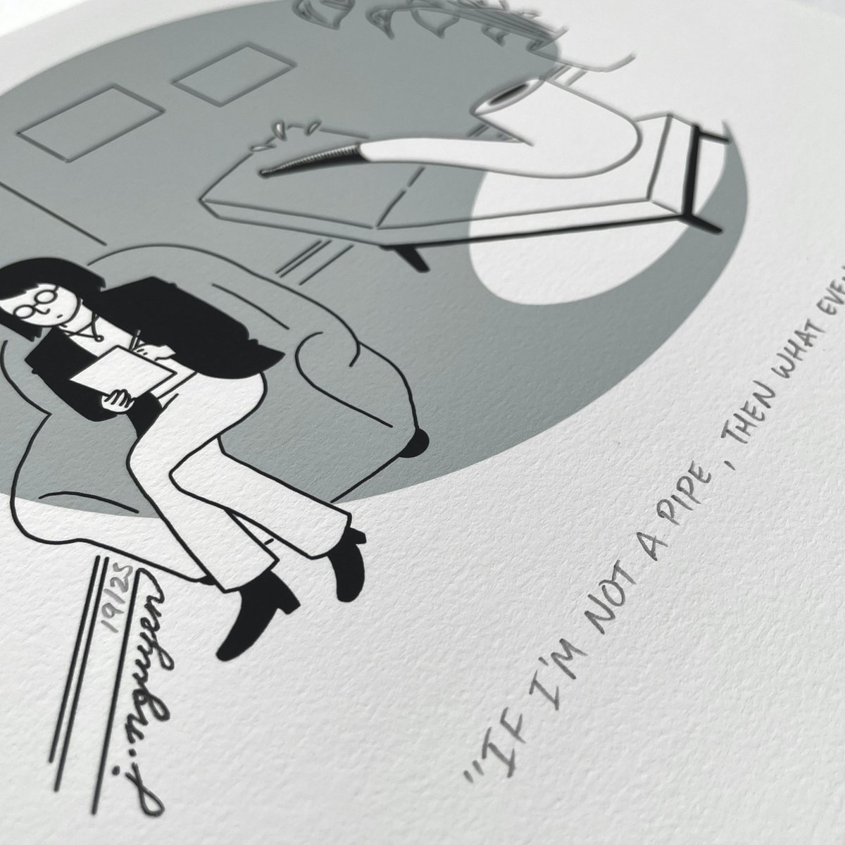 Image of "If I'm Not a Pipe" Art Print