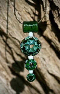 Image 1 of Green Stardust Tiered Dotstack pendant