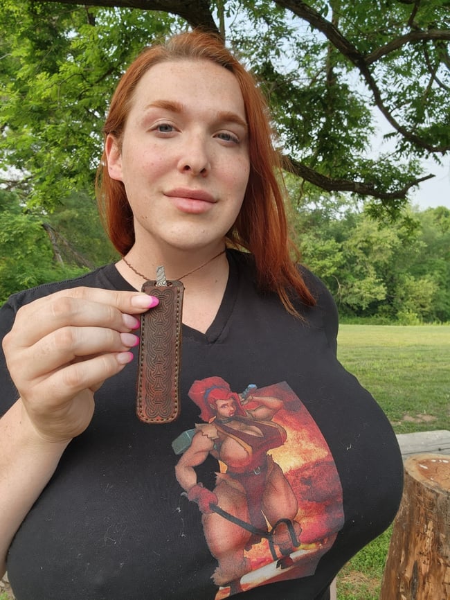 Pattern welded kiridashi fays