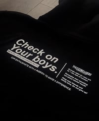 Image 3 of " Check on Your Boys " Pullover Black