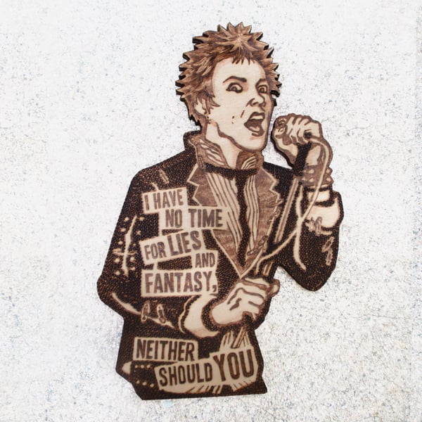 Image of Pyrography Johnny Rotten