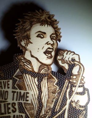 Image of Pyrography Johnny Rotten