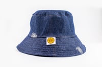 paisley denim bucket