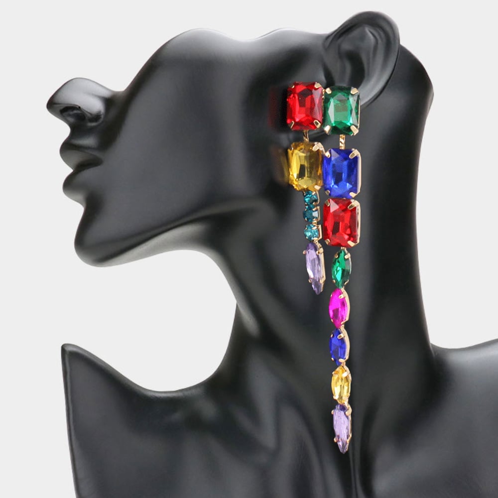 Image of Gamma Crystal Drop Earrings Evening Edition